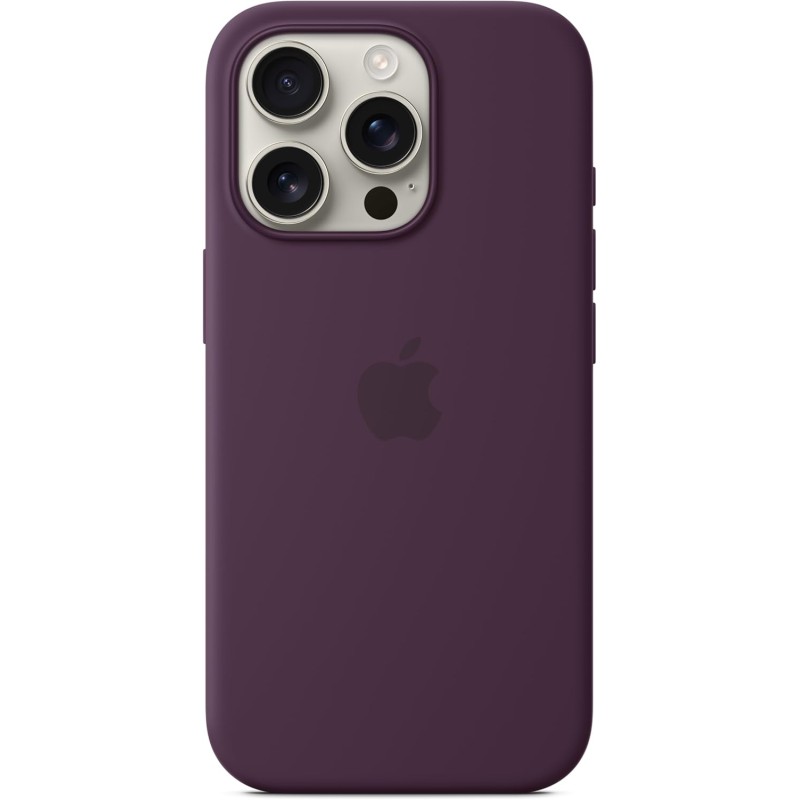 Apple Custodia MagSafe cover in silicone per iPhone 16 Pro - Prugna - Prugna Apple Custodia MagSafe cover in silicone per iPhone 16 Pro - Prugna - Prugna