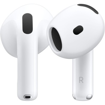 Apple AirPods 4 Auricolari wireless, Auricolari Bluetooth, Audio spaziale personalizzato, Resistenza al sudore e all’acqua, Custodia di ricarica USB-C, Chip H2, Fino a 24 ore di autonomia