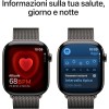 Apple Watch Series 10 GPS + Cellular 46 mm Smartwatch con cassa in titanio color Ardesia e cinturino Sport Loop Ardesia - M/L. Fitness tracker, app ECG, display Retina always-on, Carbon Neutral - cassa 46 mm Ardesia