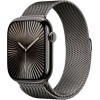 Apple Watch Series 10 GPS + Cellular 46 mm Smartwatch con cassa in titanio color Ardesia e cinturino Sport Loop Ardesia - M/L. Fitness tracker, app ECG, display Retina always-on, Carbon Neutral - cassa 46 mm Ardesia