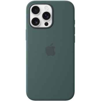 Apple Custodia MagSafe cover in silicone per iPhone 16 Pro Max - Verde lago - Verde lago Apple Custodia MagSafe cover in silicone per iPhone 16 Pro Max - Verde lago - Verde lago