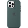 Apple Custodia MagSafe cover in silicone per iPhone 16 Pro Max - Verde lago - Verde lago Apple Custodia MagSafe cover in silicone per iPhone 16 Pro Max - Verde lago - Verde lago