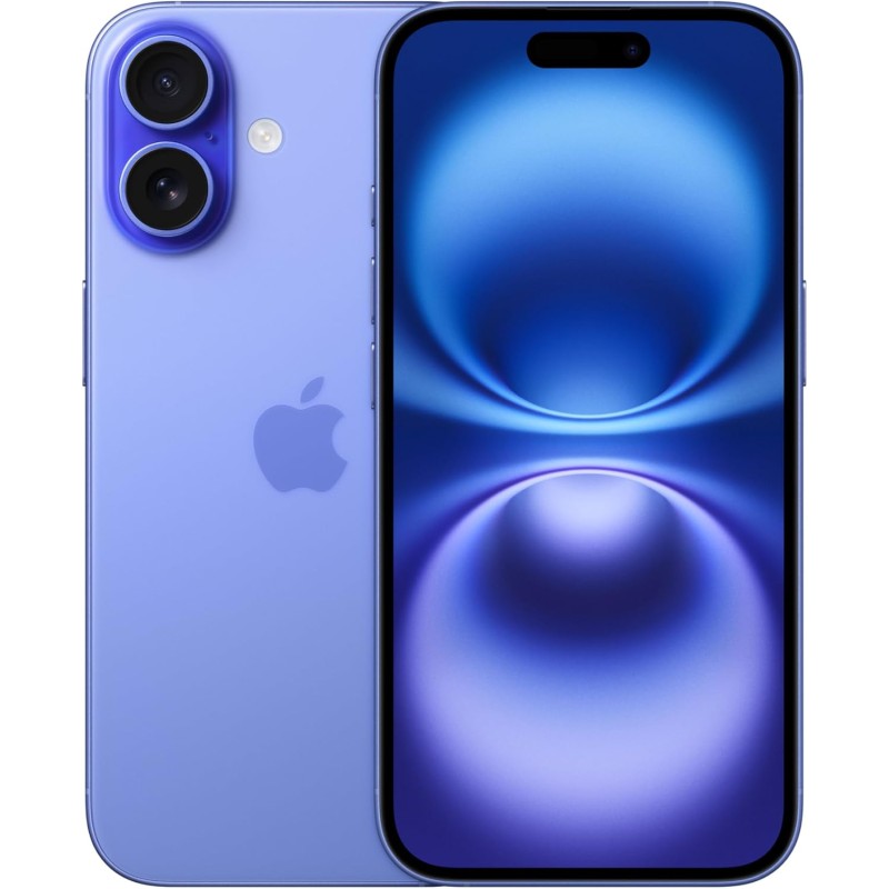 Apple iPhone 16 128 GB: Telefono 5G con Controllo fotocamera, chip A18 e tanta autonomia in più. Compatibile con AirPods; Blu oltremare - 128 GB Blu Oltremare Apple iPhone 16 128 GB: Telefono 5G con Controllo fotocamera, chip A18 e tanta autonomia in più. Compatibile con AirPods; Blu oltremare - 128 GB Blu Oltremare