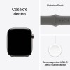 Apple Watch Series 10 GPS + Cellular 46 mm Smartwatch con cassa in titanio color Naturale e cinturino Sport Loop Grigio pietra - S/M. Fitness tracker, app ECG, display Retina always-on, Carbon Neutral - cassa 46 mm Naturale / Ardesia Apple Watch Series 10 GPS + Cellular 46 mm Smartwatch con cassa in titanio color Naturale e cinturino Sport Loop Grigio pietra - S/M. Fitness tracker, app ECG, display Retina always-on, Carbon Neutral - cassa 46 mm Naturale / Ardesia