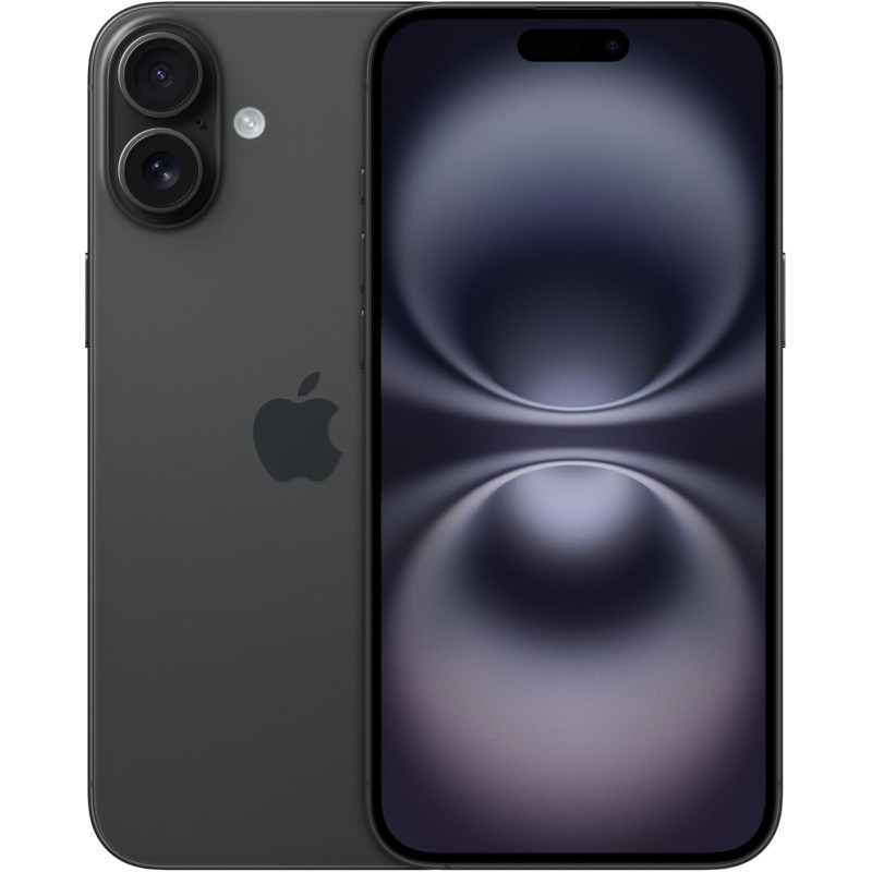 Apple iPhone 16 Plus 128 GB: Telefono 5G con Controllo fotocamera, chip A18 e tanta autonomia in più. Compatibile con AirPods; Nero - 128 GB Nero