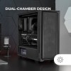 MARSGAMING MC-PMAX, Case Professionale ATX, 4x Ventole FDB 120mm, Pannello Frontale Mesh, Finestra Laterale Vetro Temperato, Semitorre PC Design Doppia Camera, Supporto Raffreddamento Liquido, Nero MARSGAMING MC-PMAX, Case Professionale ATX, 4x Ventole FDB 120mm, Pannello Frontale Mesh, Finestra Laterale Vetro Temperato, Semitorre PC Design Doppia Camera, Supporto Raffreddamento Liquido, Nero