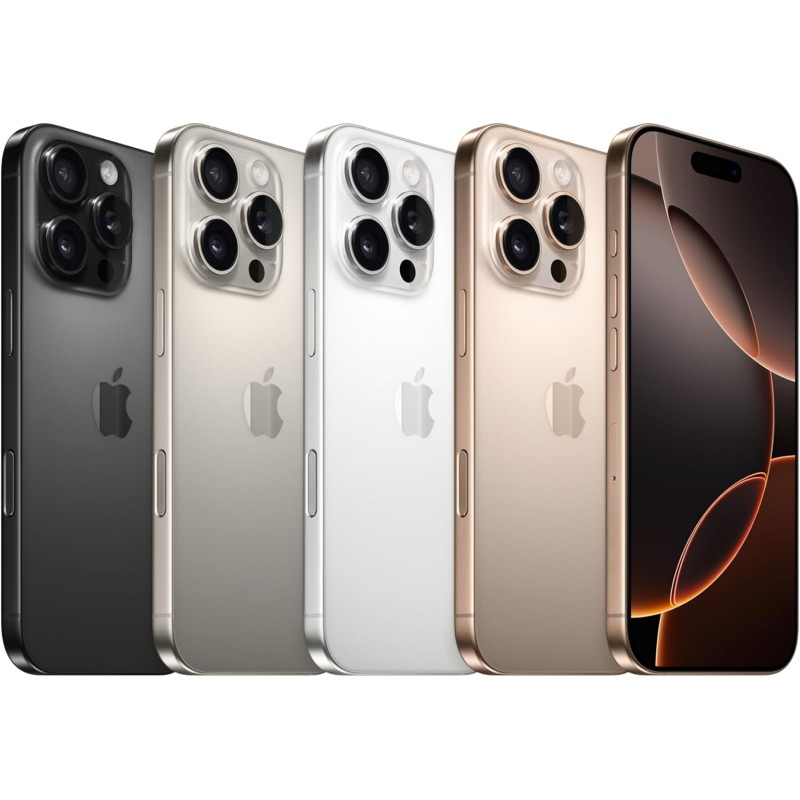 Apple iPhone 16 Pro Max 512 GB - Titanio sabbia + Custodia MagSafe in silicone - Nero - 512 GB Titanio sabbia Apple iPhone 16 Pro Max 512 GB - Titanio sabbia + Custodia MagSafe in silicone - Nero - 512 GB Titanio sabbia