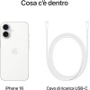 Apple iPhone 16 128 GB - Bianco + Custodia MagSafe trasparente - 128 GB Bianco Apple iPhone 16 128 GB - Bianco + Custodia MagSafe trasparente - 128 GB Bianco