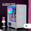 MARSGAMING MC-GEO, Case Gaming ATX, 4x Ventole FRGB Rainbow 12cm, Pannello Frontale Mesh Geometrico, Finestra Laterale Vetro Temperato, Semitorre Doppia Camera, Supporto Raffreddamento Liquido, Bianco MARSGAMING MC-GEO, Case Gaming ATX, 4x Ventole FRGB Rainbow 12cm, Pannello Frontale Mesh Geometrico, Finestra Laterale Vetro Temperato, Semitorre Doppia Camera, Supporto Raffreddamento Liquido, Bianco