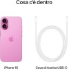 Apple iPhone 16 256 GB - Rosa + Custodia MagSafe trasparente - 256 GB Rosa Apple iPhone 16 256 GB - Rosa + Custodia MagSafe trasparente - 256 GB Rosa