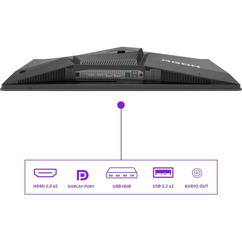 AOC Agon PRO AG276QZD2AM - Monitor OLED QHD da 27 pollici, 240 Hz, 0,03 ms GtG, FreeSync Premium Pro, comp. G-Sync, HDR400 2560x1440, 2x HDMI 2.1, DisplayPort, Hub USB nero, 27 pollice QHD - 27" QHD AOC Agon PRO AG276QZD2AM - Monitor OLED QHD da 27 pollici, 240 Hz, 0,03 ms GtG, FreeSync Premium Pro, comp. G-Sync, HDR400 2560x1440, 2x HDMI 2.1, DisplayPort, Hub USB nero, 27 pollice QHD - 27" QHD