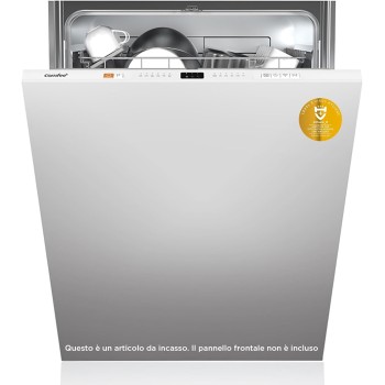 COMFEE' CDWPB1215P-W Lavastoviglie da Incasso con 12 coperti, 8 Programmi, di avviamento ritardato, Funzione di Mezzo Carico, Home Connect, cloud wash, Asciugatura Extra - Inox