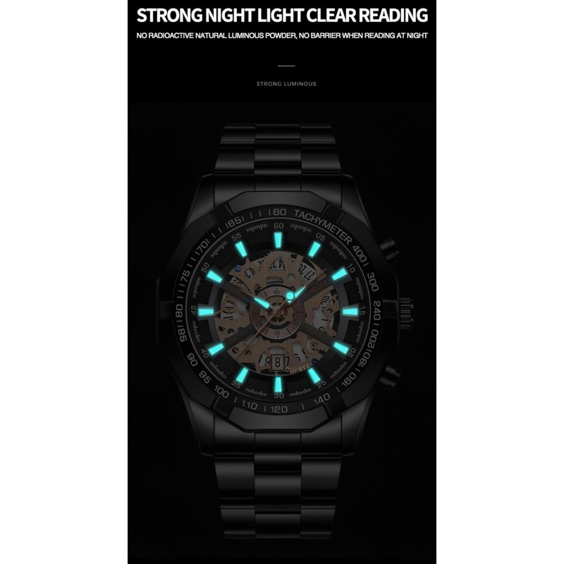 Basfur Orologio Analogico al Quarzo Uomo con Cinturino in Acciaio Inossidabile Bas-Mon-Ho-225-08 Basfur Orologio Analogico al Quarzo Uomo con Cinturino in Acciaio Inossidabile Bas-Mon-Ho-225-08