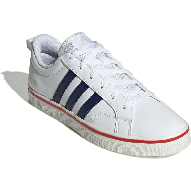 adidas Unisex - Adulto VS Pace 2.0 Shoes - 46 2/3 EU Ftwr White Dark Blue Better Scarlet adidas Unisex - Adulto VS Pace 2.0 Shoes - 46 2/3 EU Ftwr White Dark Blue Better Scarlet