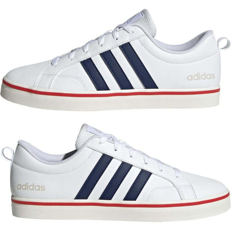 adidas Unisex - Adulto VS Pace 2.0 Shoes - 46 2/3 EU Ftwr White Dark Blue Better Scarlet adidas Unisex - Adulto VS Pace 2.0 Shoes - 46 2/3 EU Ftwr White Dark Blue Better Scarlet