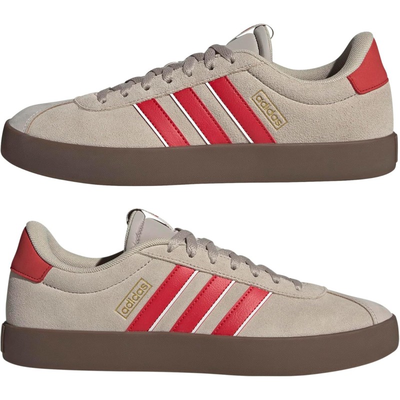 Adidas VL Court 3.0 Shoes SneakerUomo - 46 EU Wonder Beige Better Scarlet Core White Adidas VL Court 3.0 Shoes SneakerUomo - 46 EU Wonder Beige Better Scarlet Core White