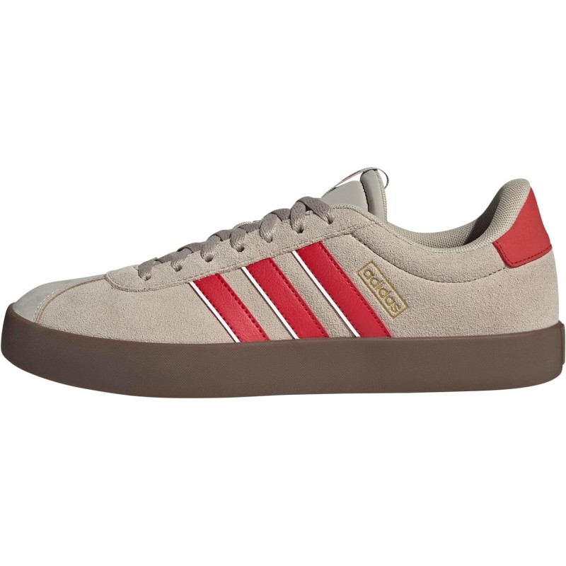 Adidas VL Court 3.0 Shoes SneakerUomo - 49 1/3 EU Wonder Beige Better Scarlet Core White