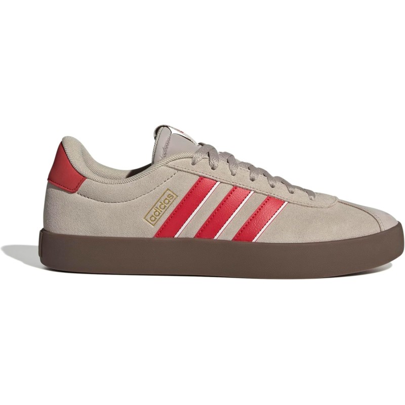 Adidas VL Court 3.0 Shoes SneakerUomo - 49 1/3 EU Wonder Beige Better Scarlet Core White