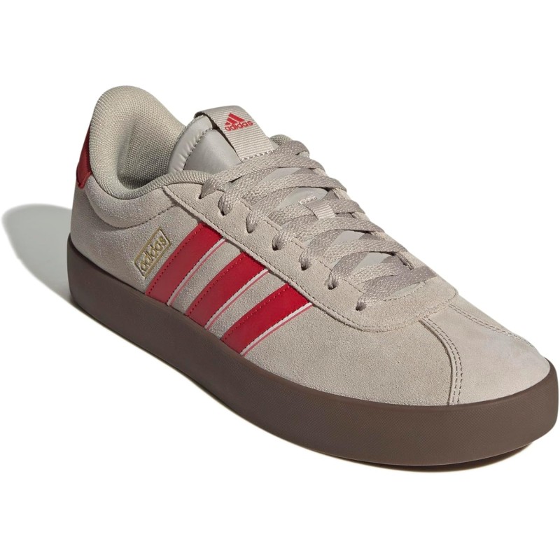 Adidas VL Court 3.0 Shoes SneakerUomo - 49 1/3 EU Wonder Beige Better Scarlet Core White