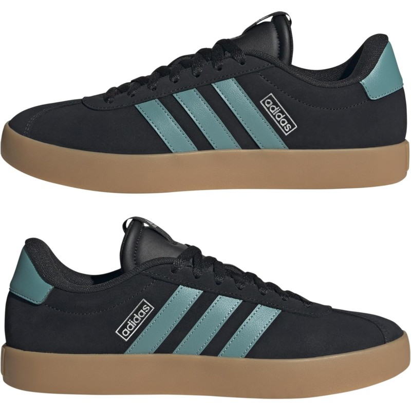 Adidas VL Court 3.0 Shoes SneakerUomo - 48 EU Core Black Powder Teal Silver Metallic Adidas VL Court 3.0 Shoes SneakerUomo - 48 EU Core Black Powder Teal Silver Metallic