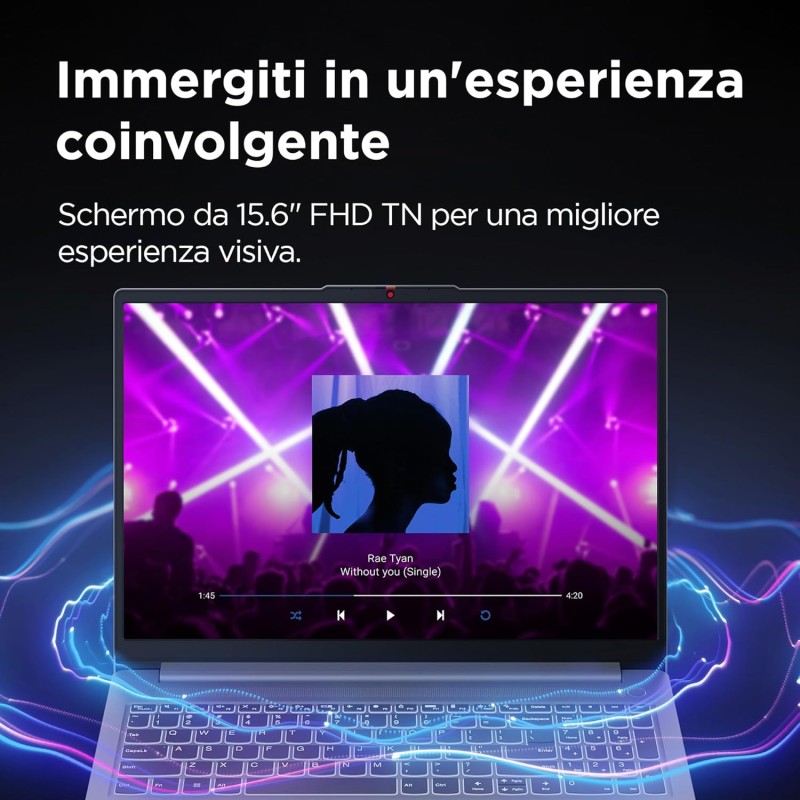 Lenovo IdeaPad Slim 3 Notebook 15,6” FHD (1920x1080), AMD Ryzen 3 7320U, RAM 8GB, 256GB SSD M.2, Grafica Integrata AMD Radeon 610M, WiFi 6, Windows 11 - Arctic Grey - RAM 8GB | 256GB SSD | Grey Lenovo IdeaPad Slim 3 Notebook 15,6” FHD (1920x1080), AMD Ryzen 3 7320U, RAM 8GB, 256GB SSD M.2, Grafica Integrata AMD Radeon 610M, WiFi 6, Windows 11 - Arctic Grey - RAM 8GB | 256GB SSD | Grey