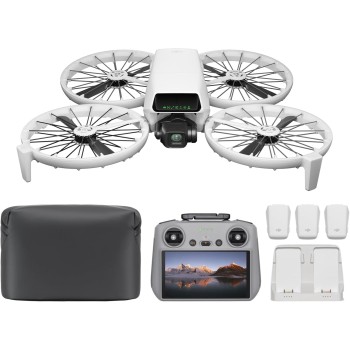 DJI Flip Combo Fly More (RC2 con schermo), drone con fotocamera UHD 4K per adulti, decollo dalla mano, ritorno automatico, volo intelligente, 3 batterie per un'autonomia di volo di 93 minuti DJI Flip Combo Fly More (RC2 con schermo), drone con fotocamera UHD 4K per adulti, decollo dalla mano, ritorno automatico, volo intelligente, 3 batterie per un'autonomia di volo di 93 minuti