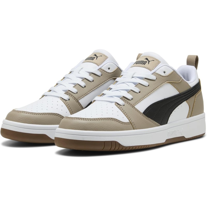 PUMA Rebound V6 Low SneakerUnisex - Adulto - 43 EU Puma White Puma Black Ice Coffee PUMA Rebound V6 Low SneakerUnisex - Adulto - 43 EU Puma White Puma Black Ice Coffee