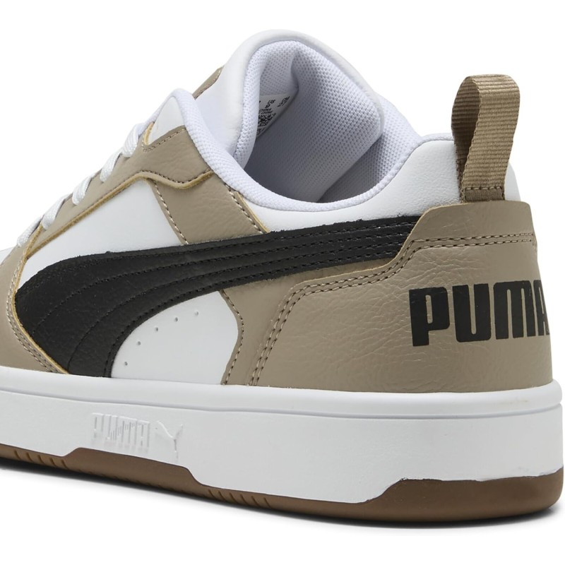 PUMA Rebound V6 Low SneakerUnisex - Adulto - 40.5 EU Puma White Puma Black Ice Coffee PUMA Rebound V6 Low SneakerUnisex - Adulto - 40.5 EU Puma White Puma Black Ice Coffee