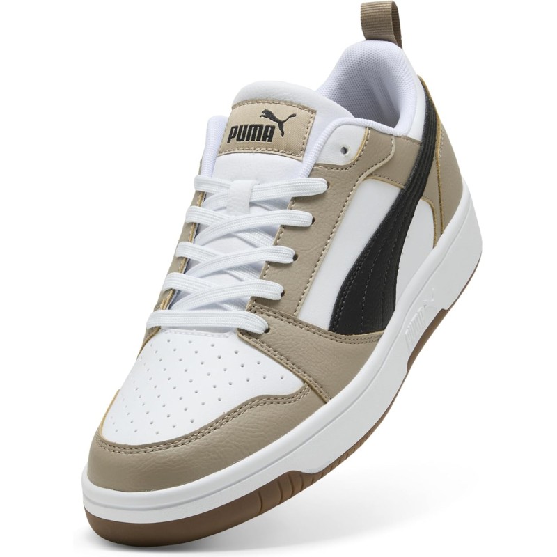 PUMA Rebound V6 Low SneakerUnisex - Adulto - 37.5 EU Puma White Puma Black Ice Coffee PUMA Rebound V6 Low SneakerUnisex - Adulto - 37.5 EU Puma White Puma Black Ice Coffee