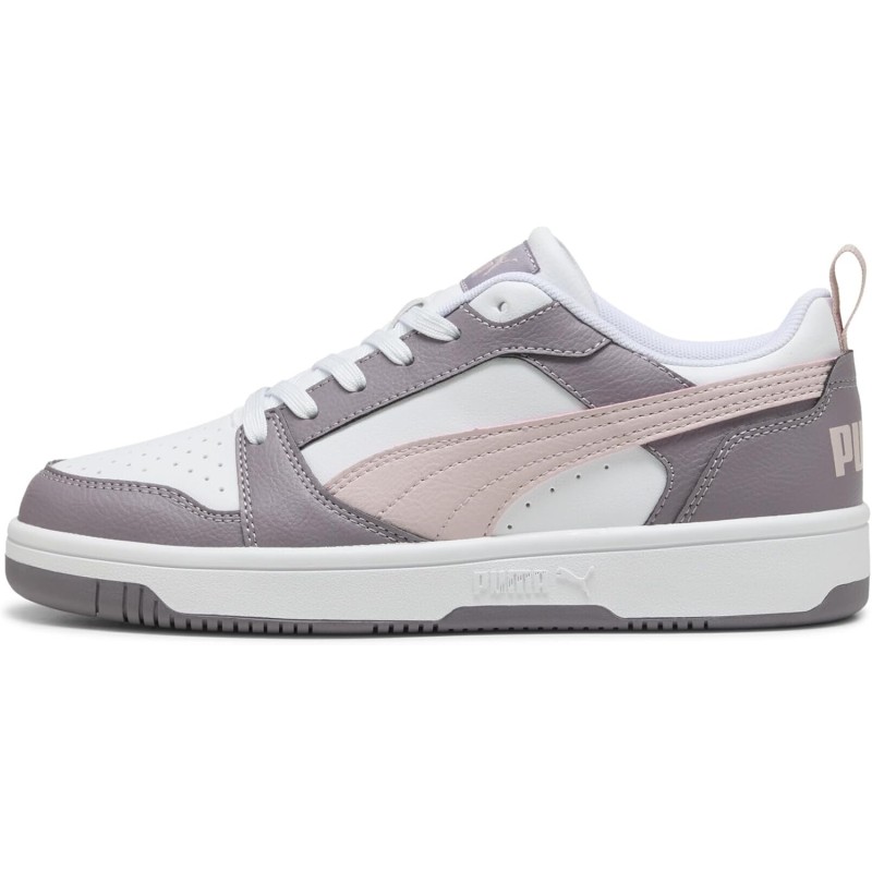 PUMA Rebound V6 Low SneakerUnisex - Adulto - 40.5 EU Puma White Mauve Mist Plum Jam PUMA Rebound V6 Low SneakerUnisex - Adulto - 40.5 EU Puma White Mauve Mist Plum Jam