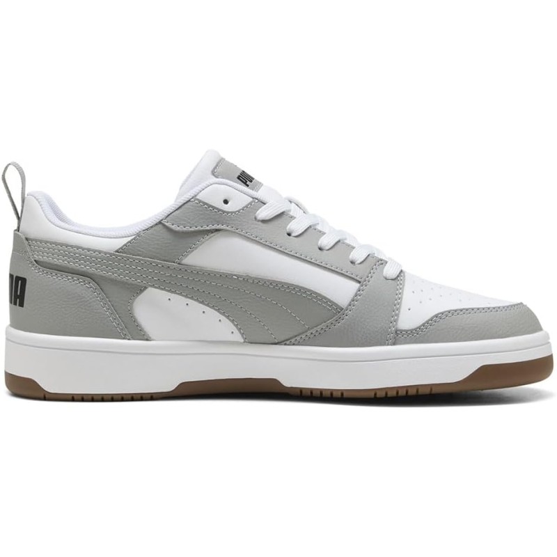 PUMA Rebound V6 Low SneakerUnisex - Adulto - 37.5 EU Puma White Gray Echo Puma Black PUMA Rebound V6 Low SneakerUnisex - Adulto - 37.5 EU Puma White Gray Echo Puma Black