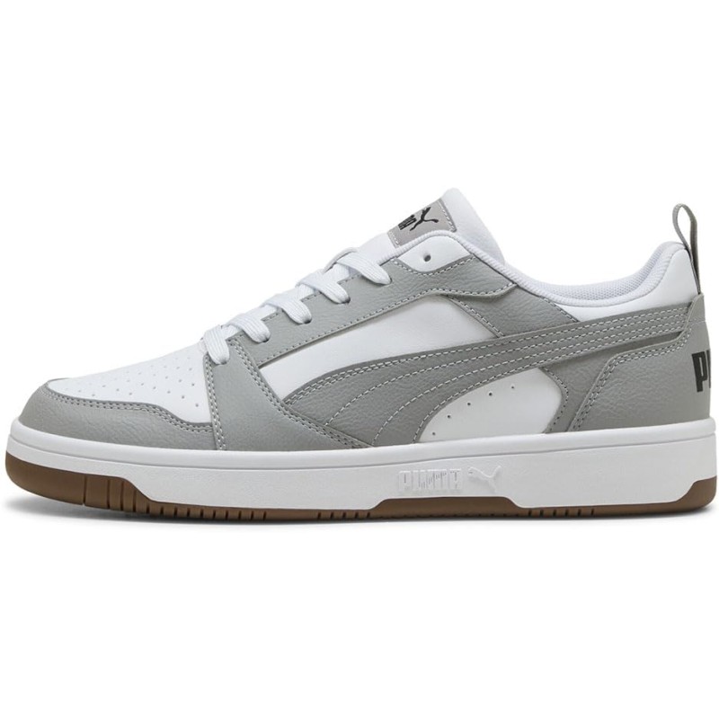 PUMA Rebound V6 Low SneakerUnisex - Adulto - 37.5 EU Puma White Gray Echo Puma Black PUMA Rebound V6 Low SneakerUnisex - Adulto - 37.5 EU Puma White Gray Echo Puma Black