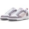 PUMA Rebound V6 Low SneakerUnisex - Adulto - 45 EU Puma White Mauve Mist Plum Jam