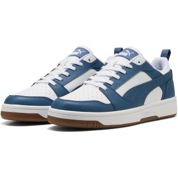 PUMA Rebound V6 Low SneakerUnisex - Adulto - 44.5 EU Puma White Dark Indigo Gum PUMA Rebound V6 Low SneakerUnisex - Adulto - 44.5 EU Puma White Dark Indigo Gum