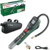 Bosch Home and Garden pompa per bicicletta/mini compressore portatile a batteria EasyPump 3,0 Ah; 3,6 V; funzione Autostop; 150 PSI; 10,3 bar; USB-C; 3 adat; Spina conn rapida; Borsa per bicicletta - EasyPump 3.6V