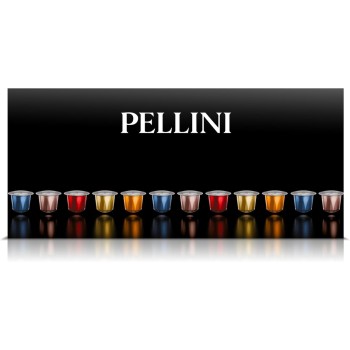 Pellini capsule di caffè in alluminio, confezione regalo da 5x10 capsule multigusto