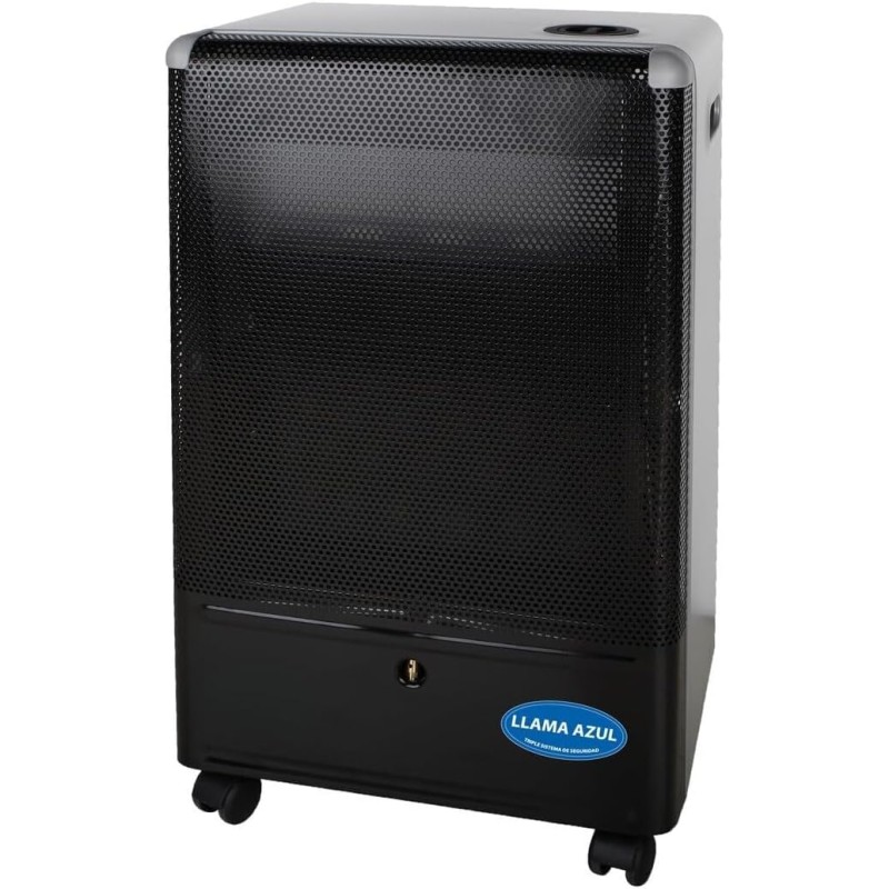 Stufa a gas fiamma blu, alta efficienza, facile accensione, regolazione della temperatura, ideale per il riscaldamento in spazi ristretti.