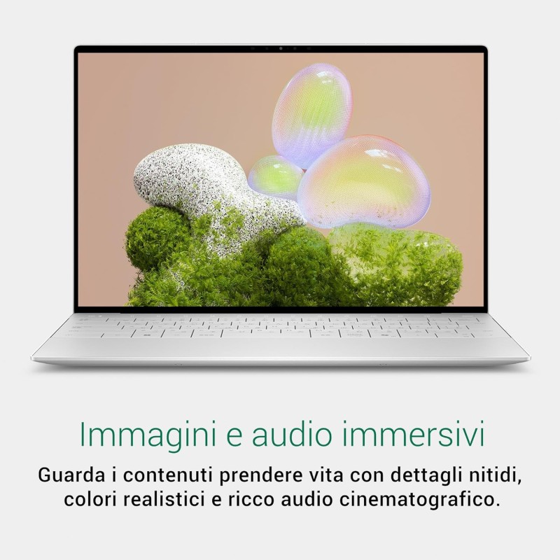 Dell XPS 13 (9350) Laptop Copilot+ Display 13,4" FHD+ 120 Hz, Intel Core Ultra 7 Series 2- Intel Evo Edition, 32GB RAM, 1TB SSD, Grafica Intel Arc, Windows 11 Home, Tastiera Italiana - Platino