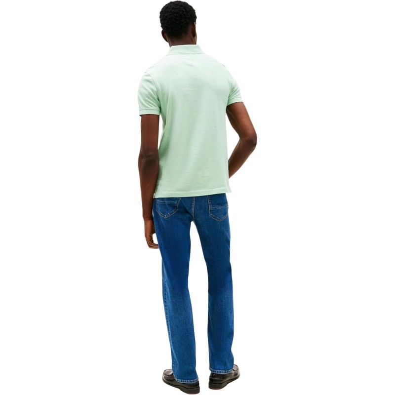 Tommy Hilfiger Uomo Maglietta Polo Maniche Corte 1985 Slim Fit - XS Verde (Mint Gel Heather) Tommy Hilfiger Uomo Maglietta Polo Maniche Corte 1985 Slim Fit - XS Verde (Mint Gel Heather)