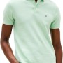 Tommy Hilfiger Uomo Maglietta Polo Maniche Corte 1985 Slim Fit - XS Verde (Mint Gel Heather)