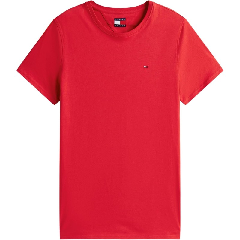 Tommy Jeans Uomo T-Shirt Maniche Corte Tjm Original Slim - 4XL Plus Red (Sapphire Red) Tommy Jeans Uomo T-Shirt Maniche Corte Tjm Original Slim - 4XL Plus Red (Sapphire Red)