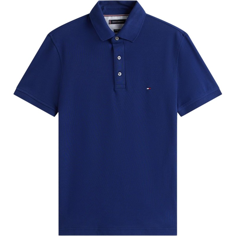 Tommy Hilfiger Uomo Maglietta Polo Maniche Corte 1985 Slim Fit - XS Blu (Preppy Navy) Tommy Hilfiger Uomo Maglietta Polo Maniche Corte 1985 Slim Fit - XS Blu (Preppy Navy)