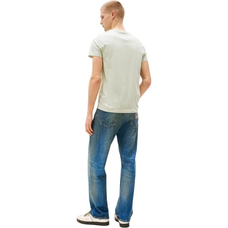 Tommy Jeans Uomo T-Shirt Maniche Corte Tjm Original Slim - S Green (Misty Sage)