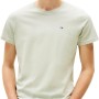 Tommy Jeans Uomo T-Shirt Maniche Corte Tjm Original Slim - S Green (Misty Sage)