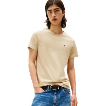 Tommy Jeans Uomo T-Shirt Maniche Corte Tjm Original Slim - 4XL Plus Khaki (Silt)
