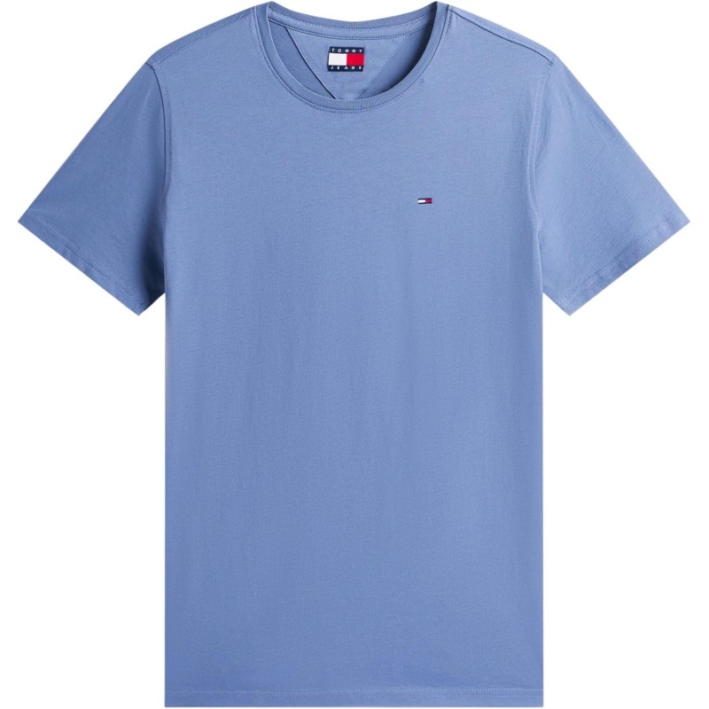 Tommy Jeans Uomo T-Shirt Maniche Corte Tjm Original Slim - S Grey (Blue Moment)