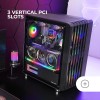 MARSGAMING MC-VAULT, Case Gaming ATX, 4x Ventole ARGB 120mm, Pannello Frontale Mesh con Design Verticale, Finestra Laterale Vetro Temperato, 3x Slot PCI Verticali, Semitorre PC Professionale, Nero MARSGAMING MC-VAULT, Case Gaming ATX, 4x Ventole ARGB 120mm, Pannello Frontale Mesh con Design Verticale, Finestra Laterale Vetro Temperato, 3x Slot PCI Verticali, Semitorre PC Professionale, Nero