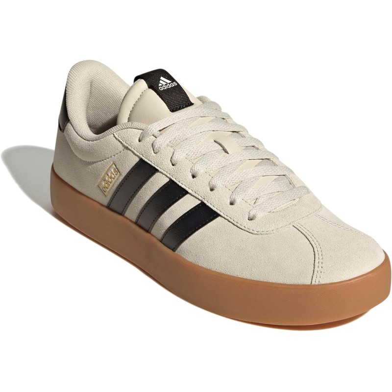 Adidas VL Court 3.0 Shoes SneakerUomo - 46 EU Alumina Core Black Gold Metallic