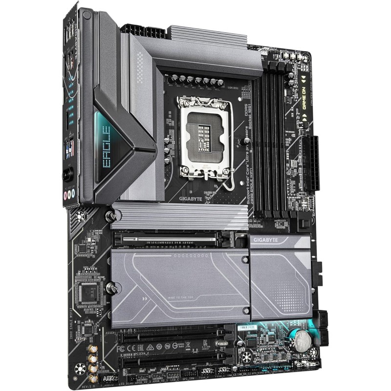 GIGABYTE Scheda madre Z890 EAGLE WIFI7 - Supporta CPU Intel Core Ultra (Serie 2), 14+1+2 fasi VRM, fino a 8800MHz DDR5 (OC), 1xPCIe 5.0 + 3xPCIe 4.0, Wi-Fi 7, LAN 2.5GbE, Thunderbolt 4
