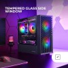 MARSGAMING MC-VORTEX, Case Gaming MicroATX, Frontale Mesh Geometrico, Finestra Laterale in Vetro Temperato, 3x Ventole FRGB Rainbow 120mm, Mini Torre PC Compatta con Design a Doppia Camera, Nero MARSGAMING MC-VORTEX, Case Gaming MicroATX, Frontale Mesh Geometrico, Finestra Laterale in Vetro Temperato, 3x Ventole FRGB Rainbow 120mm, Mini Torre PC Compatta con Design a Doppia Camera, Nero